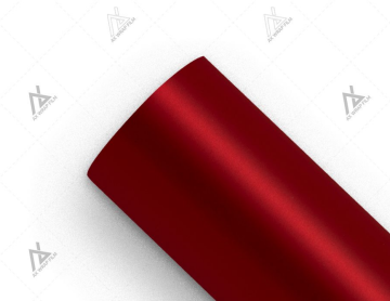 Matte Chrome Metallic Red Car Wrap Film 1.52*18M