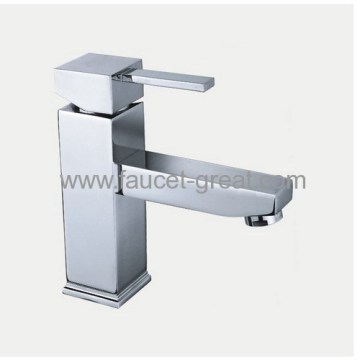 Square Chrome Faucet With Good Quality 