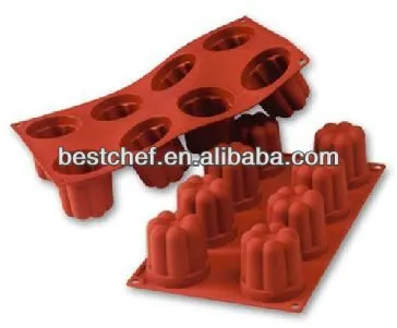 8 bavarese pastry baking moulds