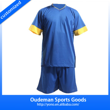 2015 China supplier 100 polyester cheap custom soccer uniforms for teams