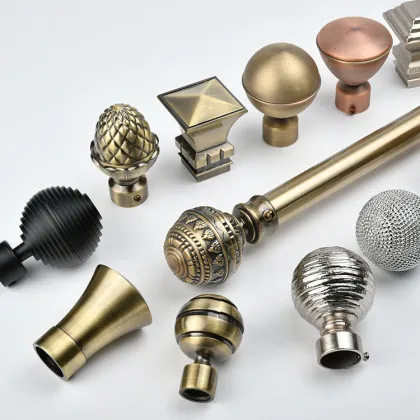 High-Quality Metal Curtain Rod Bracket - Single Roman Curtain Rod Accessories