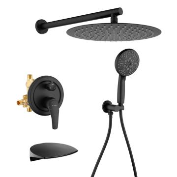 Fashion Black Waterfall Bathroom Chuser Set