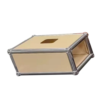 Metal tissue box custom hotel decorative tissue box