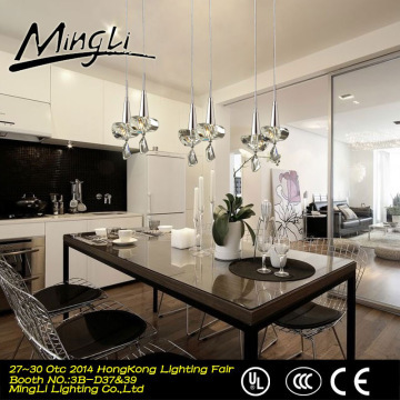 Low Voltage 6 Holder Crystal Creative Fancy Pendant Lighting