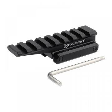 FOCUHUNTER OPTIT RISER MOUNT مع السكك الحديدية PICATINNY