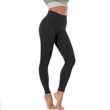 Héich Taille Hollow Out Yoga Leggings