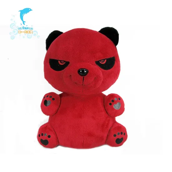 HaYiDai Custom Cute Stuffed Panda Red Plush Panda Toy