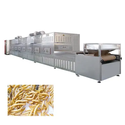 Automatic Energy-Saving Black Soldier Fly Larvae Drying Machine (BSFL BSF Dryer) - Insect Drying Microwave Equipment