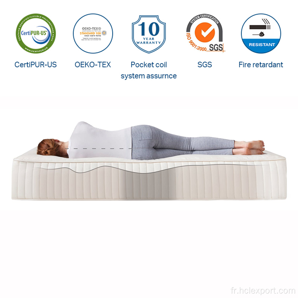 Hybrid étanche matelas à double taille King Queen Twin Twin