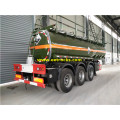 Tri-eixo 18000L Sulfuric Acid Tank Trailers