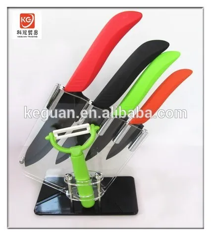 CT-57 High quality new design ABS handle ceramic coating stainless steel knife set