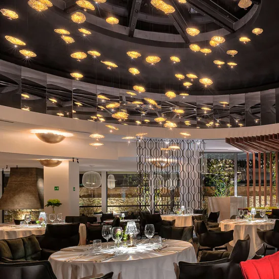 Luxurious Custom Gold Art Metal Chandeliers for Restaurant and Living Room