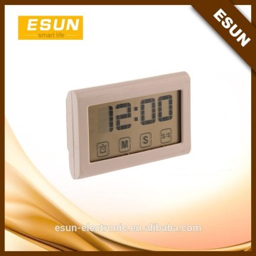 2015 newest and I phone 6 idea clip digital kitchen touch screen timer with clock/Christmas gift/Digital kitchen timer