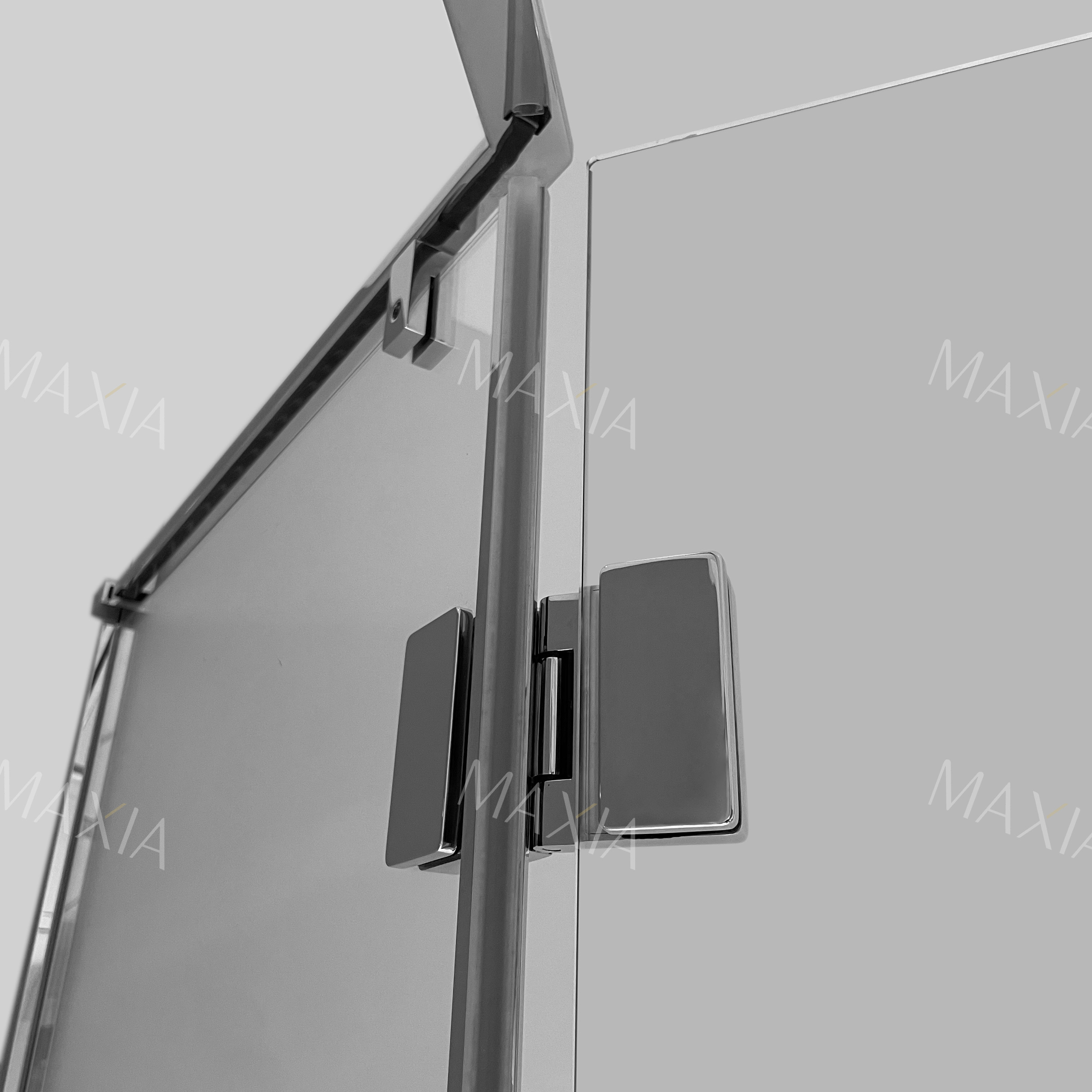 Хромированный прямоугольный вход для душа