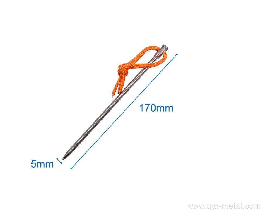 titanium rod tent pegs camping tent peg