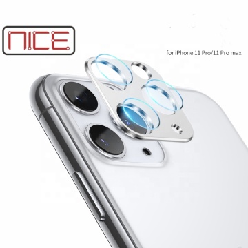 Capa de lente de câmera de alumínio de metal de luxo para iPhone 11, x, xs, max