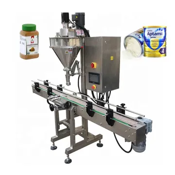 Linear Automatic Auger Milk Powder Coffee Powder Can Bottle Filling Machine