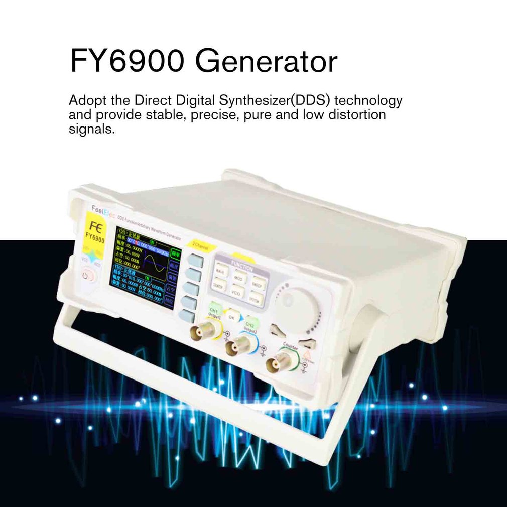 15/20/30/40/60MHz Module Digital DDS Signal Generator Waveform Generator Pulse Signal Source 250MSa/s Frequency Meter