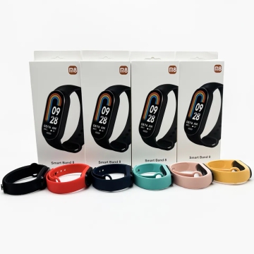 2023 Popular M8 Tracker Blood Pressure Smart Bracelet with ROHS CE FC Certification and IP67 Water Resistance
