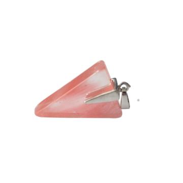 Semi Precious Gemstone Triangle Pendant Healing Chakra Triangle Charms for Jewelry Making