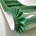 Fusta Edge Baffle Pvc Benz transportor verde PVC