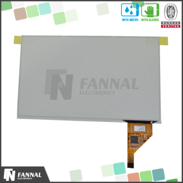Glass + Glass 7 inch capacitive multi touch panel with Cypress controller
