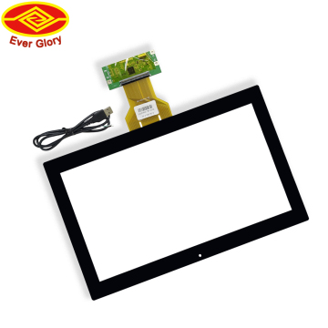 High-Brightness 13.3 Inch IP65 Waterproof Projected Capacitive Touch Screen Panel with 10 Touch Points and USB Interface