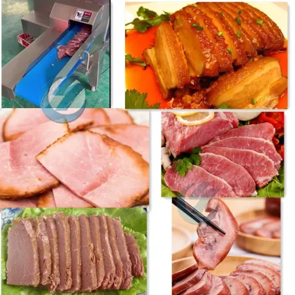 Industrial Meat Cutting Machine for Sausages and Cooked Meats