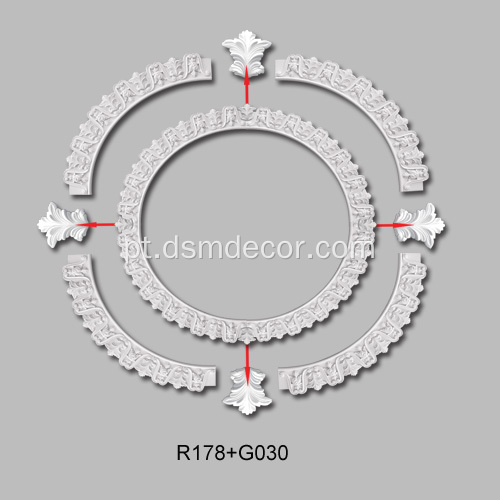 Guarnição de teto decorativa arquitetônica mais vendida