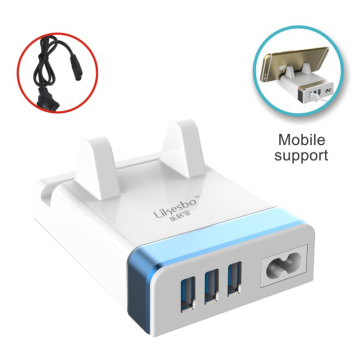 newest extension cord intelligent 3 port USB charger, travel USB adapter