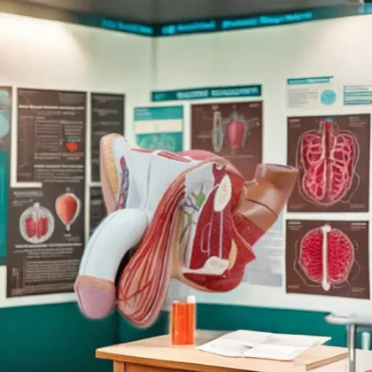 DARHMMY School Medical Teaching 4-Part Male Genital Anatomical Model for Science Education