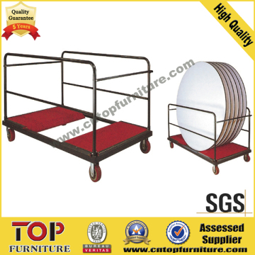Strong Steel Round Table Trolley Cart