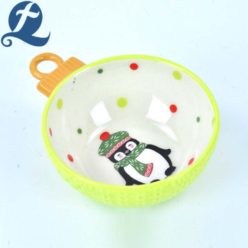 Hot Selling Cute Printed Stoneware Ceramic Relief cup