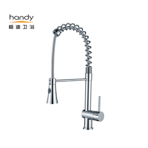 Polished Chrome Single Handle Kitchen Faucet