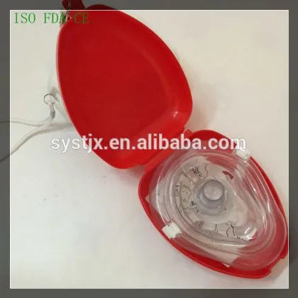 Chinese products red color shell first aid CPR mask