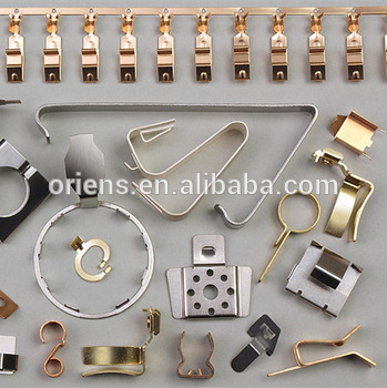 Customized flat leaf spring contact