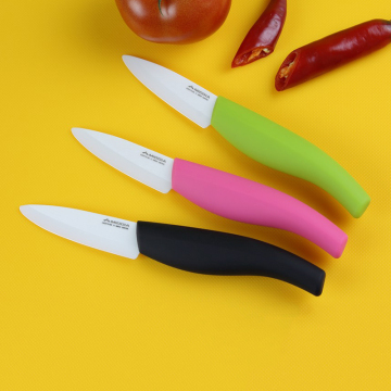MIDDIA Groothandel Super Sharp Zirkonia Blade PP Handle 3 inch keramische fruitsnijder Paring mes