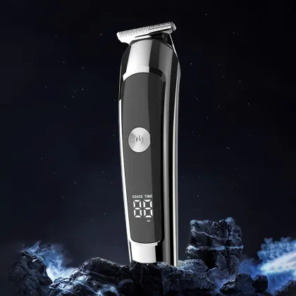 Waterproof Men's Cordless Electric Beard and Mustache Trimmer