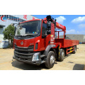 Dongfeng 10Tons Telescopic Boom Truck ติดเครน