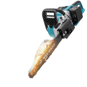16-Inch Chainsaw with Brushless Motor & Dual Battery Tool Set for Large Trees