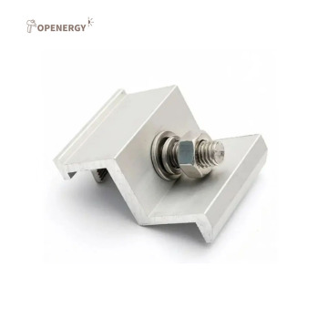 Topenergy Quick Installation Adjustable Solar Rapid End Clamp for PV Mounting Bracket