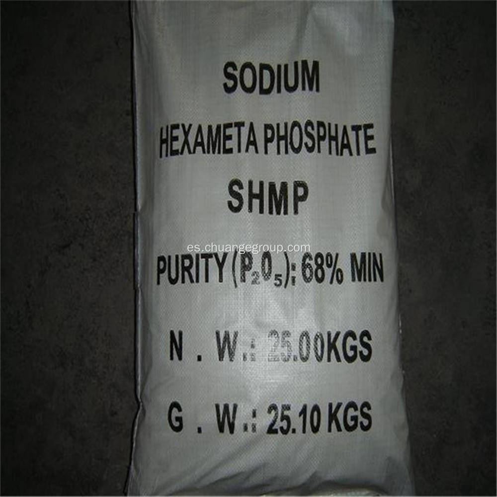 Hexametafosfato de sodio de grado industrial SHMP 68%