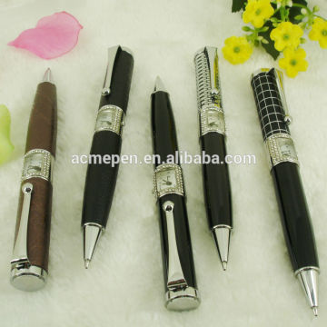 Crystal Ballpoint Pen with Watch Smooth Writing ink Ball Pens Decorative Writing Instruments for Jewellery Gifts