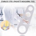 Stainless Steel Pasta Spaghetti Measurer Measure Tool Easy Clearing Pasta Ruler Measuring Tool 4 Serving Portion Kitchen Gadget