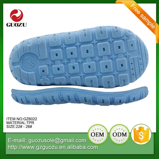 wear-resisting tpr material kid slipper outsole