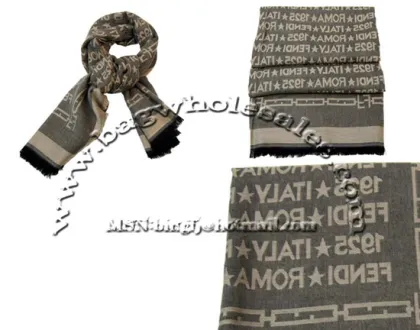 FENDI blue scarf