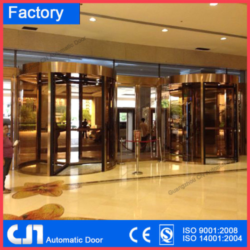 Guangzhou 2 3 4 Wings Automatic Revolving Door aluminum frame or frameless with Germany