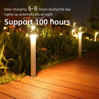 Aluminum Solar Garden Light Outdoor Pillar Solar Lights
