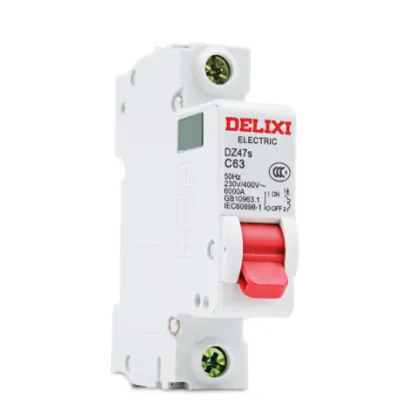DELIXI Mini Air Breaker Switch 1P 10A to 63A for DIY Smart Home Automation