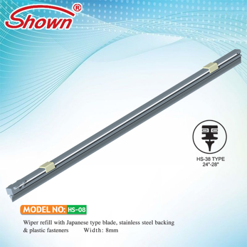 Universal Wiper Refill With Japanese Type Blade (hs08), High Quality